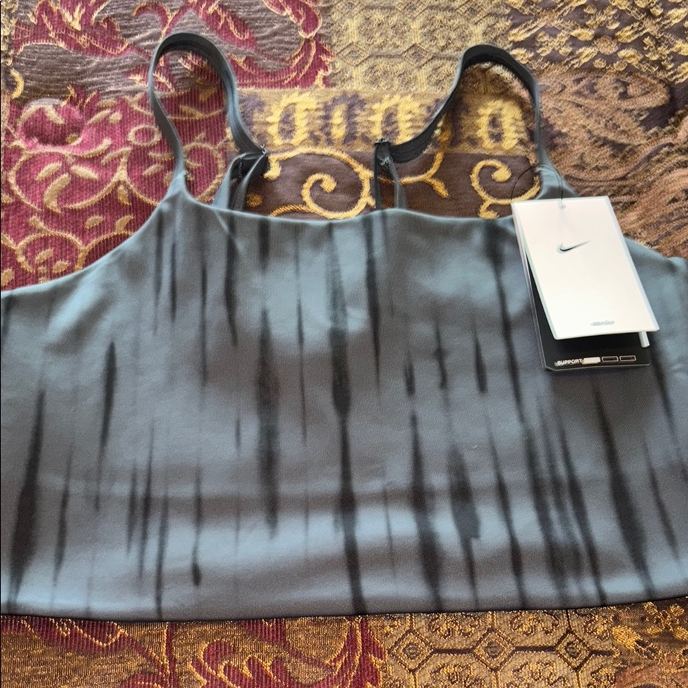 Nike One Dri Fit Adjustable Strap Long Sports Bra Un Padded